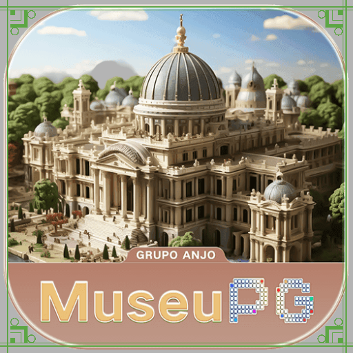 Imagem promocional da MUSEUPG mostrando a plataforma e suas vantagens